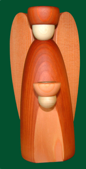 Bjoern Koehler KunsthandwerkAngel with cande holderReddish