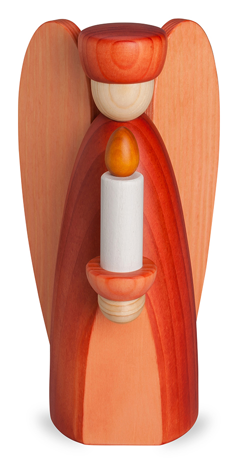 Bjoern Koehler - Angel of Light with Candle - Reddish - Large