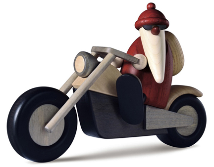 Bjoern Koehler Kunsthandwerk - Santa on Motorcycle