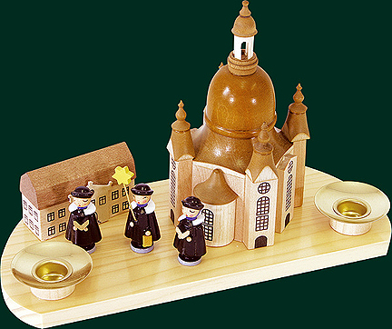 Glaesser Candle Holder-Church of our Lady Dresden with boys Choir
