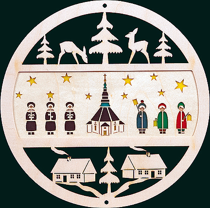 Glaesser Window Decoration - Seiffen Church with Boys Choir