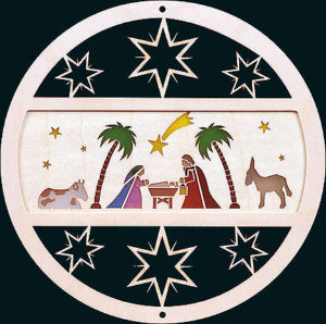 Richard Glaesser Window Decor - Holy Family
