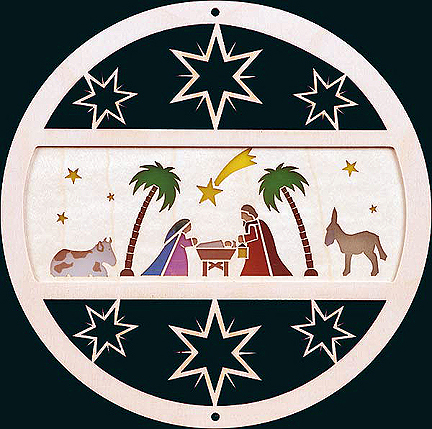 Richard Glaesser Window Decor - Holy Family