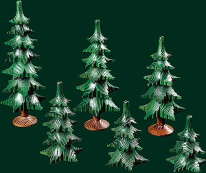 7 - tier Tree, with trunk & foot - 15.5 cm/6.1 inches