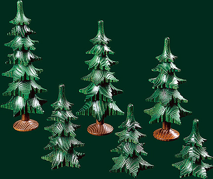 5 - tier Tree, No trunk - 9 cm/3.54 inches