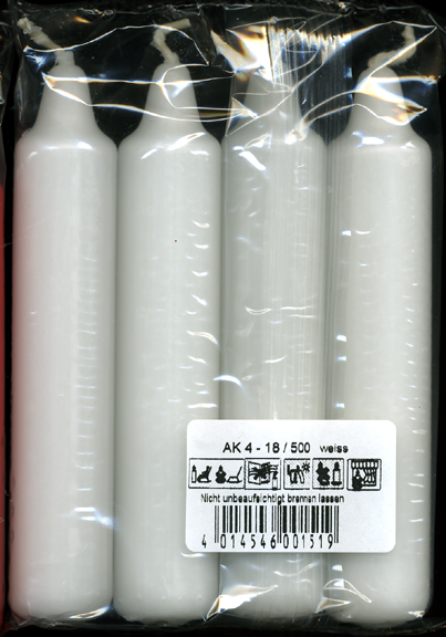 Advent Candles - Small (WHITE)