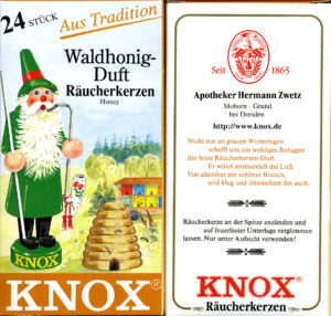 KNOX Incense Cones, Honey (Large)