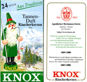 KNOX Incense Cones, Pine Tree Aroma (Large)