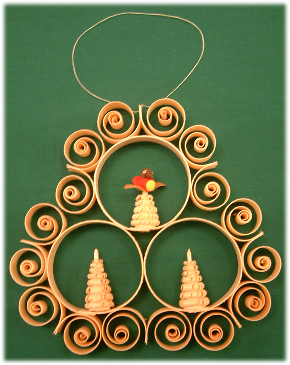 Johanness Heidrich - Window Decoration with 3 trees and bird